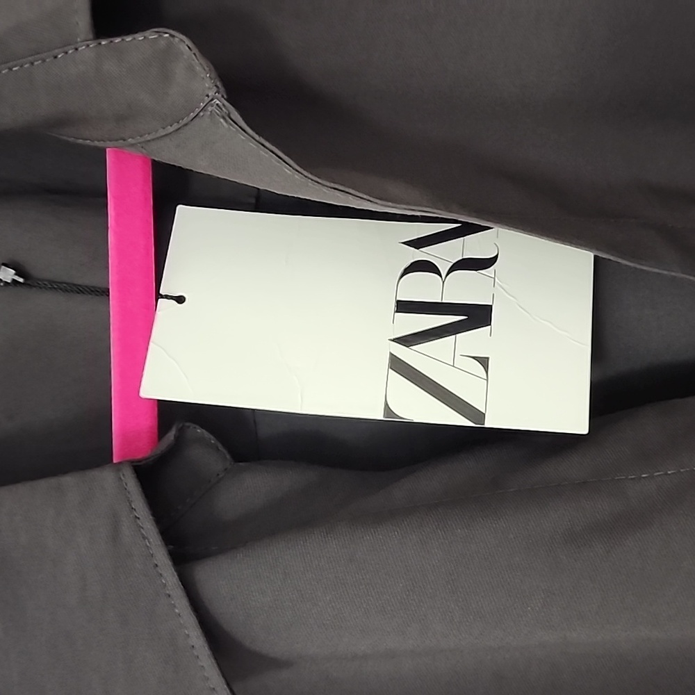 Zara Women's NWT Long Dark Shirt Dress. Size S - Picture 13 of 16